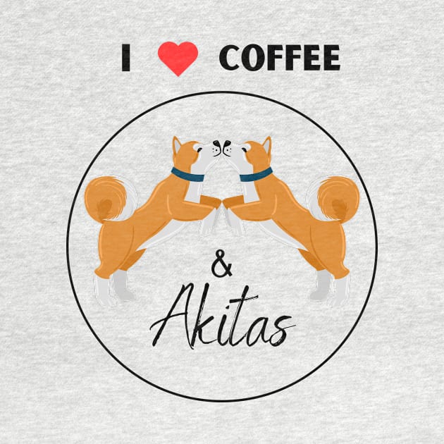 I love coffee and Akita dog by fantastic-designs